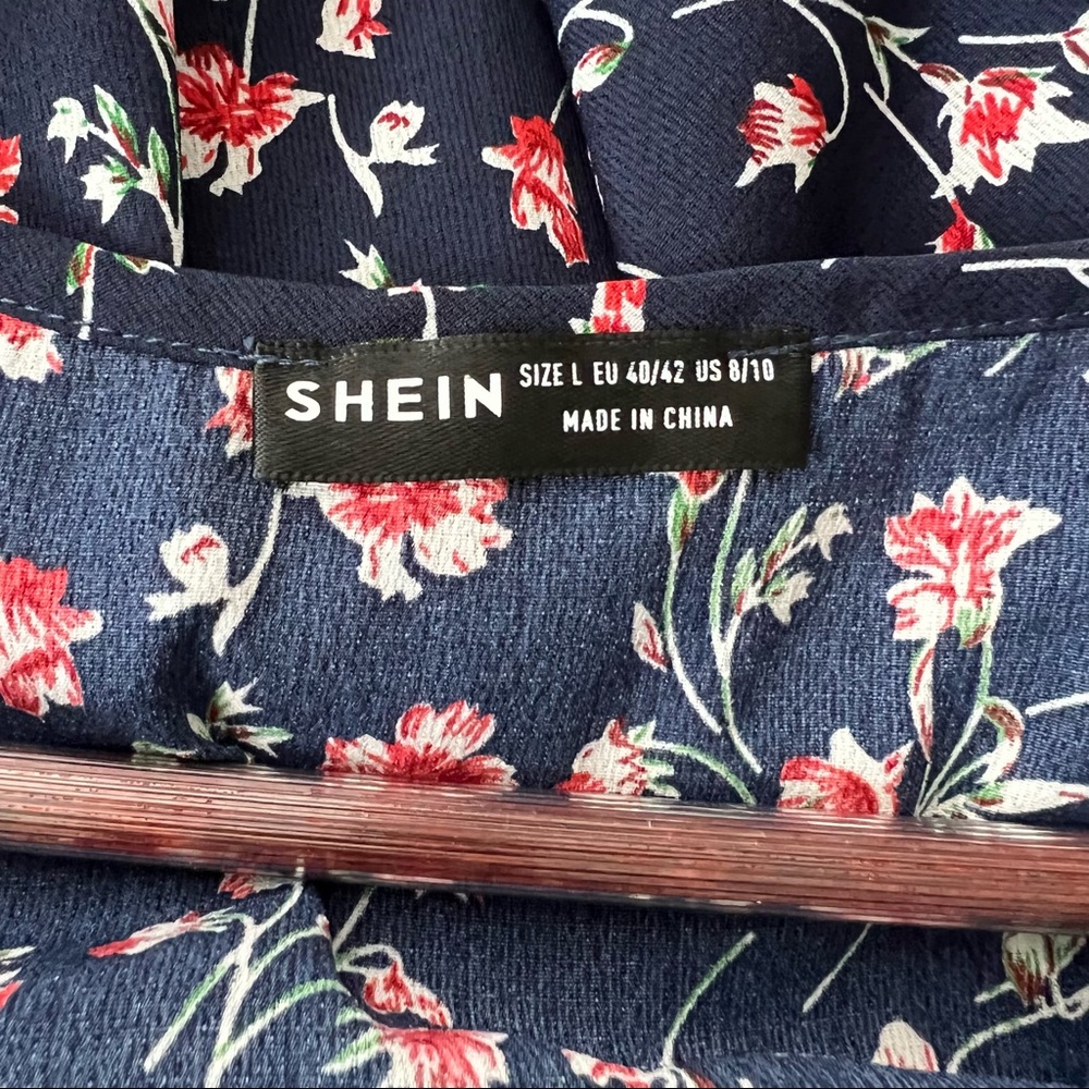 SHEIN Tie Front Peplum - Picture 5 of 6